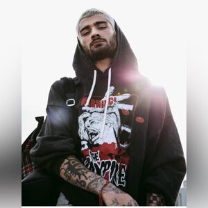 The Kooples Gray Vampire Graphic Hoodie Sz 2 (Medium)